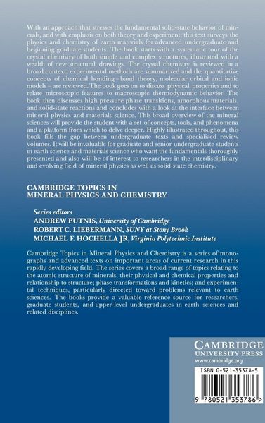 Produktbild: Physics and Chemistry of Earth Materials