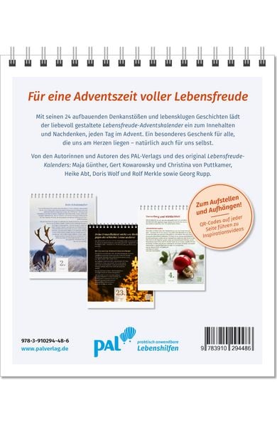 Produktbild: Der PAL Lebensfreude-Adventskalender 2026 &ndash; 24 Impulse f&uuml;r mehr Selbstliebe und Gelassenheit in der Vorweihnachtszeit