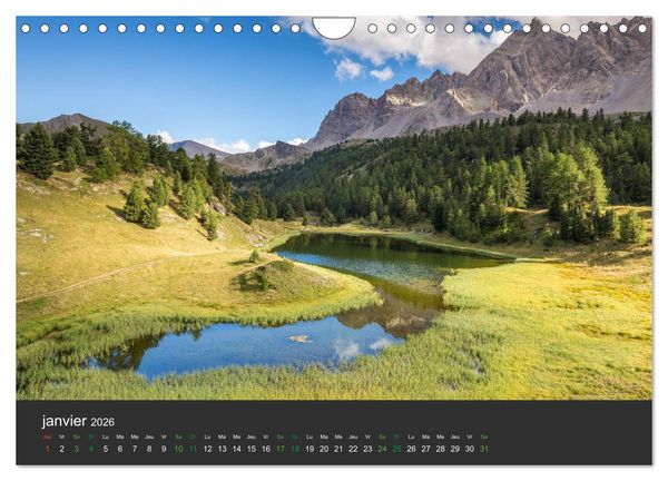 Produktbild: Lacs de montagne. Miroir des cimes (Calendrier mural 2026 DIN A4 vertical), CALVENDO calendrier mensuel