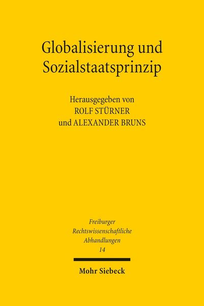 Produktbild: Globalisierung und Sozialstaatsprinzip