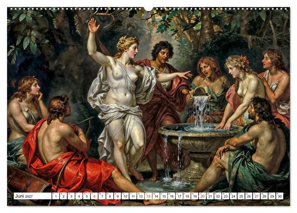 Produktbild: Mythologische Geschichten in barocker Pracht (hochwertiger Premium Wandkalender 2027 DIN A2 quer), Kunstdruck in Hochglanz