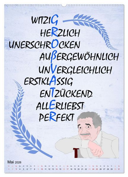 Produktbild: Opa ist der Coolste (Wandkalender 2026 DIN A2 hoch), CALVENDO Monatskalender