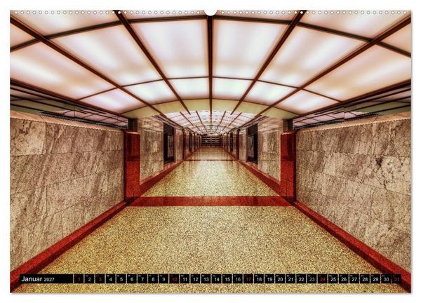 Produktbild: Frankfurt - mit der U-Bahn erfahren (hochwertiger Premium Wandkalender 2027 DIN A2 quer), Kunstdruck in Hochglanz