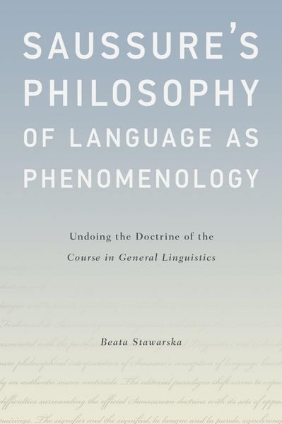 Produktbild: Saussure's Philosophy of Language as Phenomenology