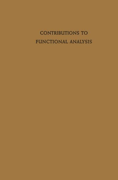 Produktbild: Contributions to Functional Analysis