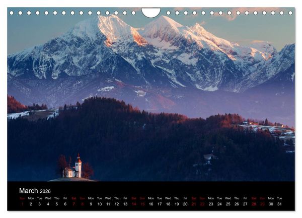 Produktbild: Mountains of Slovenia (Wall Calendar 2026 DIN A4 landscape), CALVENDO 12 Month Wall Calendar