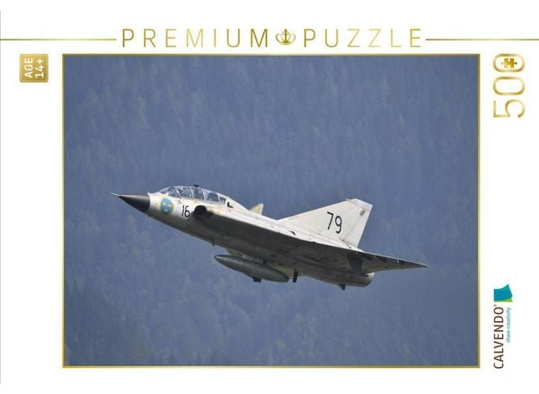 CALVENDO Puzzle Saab 35 Draken | 500 Teile Lege-Größe 48 × 36 cm Foto-Puzzle für Erwachsene