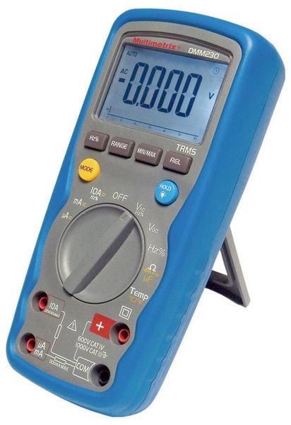 Produktbild: Multimetrix DMM 230 Hand-Multimeter digital Wasserdicht (IP67) CAT III 1000 V, CAT IV 600 V Anzeige (Counts): 6000