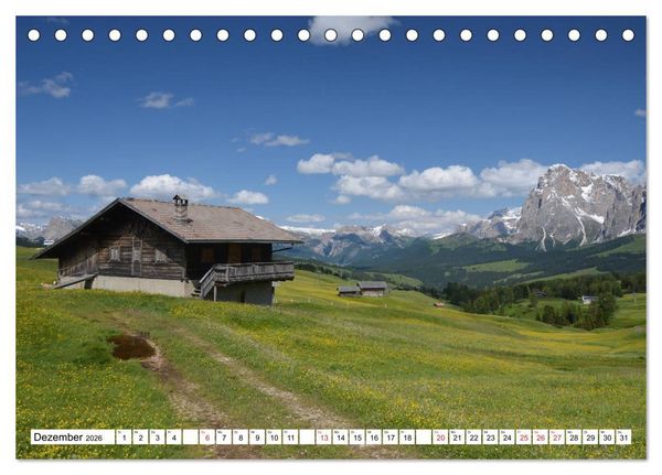 Produktbild: Seiser Alm Sommer (Tischkalender 2026 DIN A5 quer), CALVENDO Monatskalender