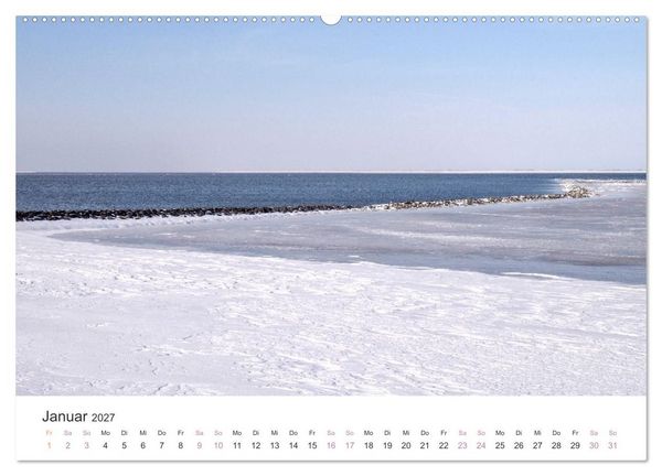 Produktbild: Hamburger Hallig - Der Weg ist das Ziel (hochwertiger Premium Wandkalender 2027 DIN A2 quer), Kunstdruck in Hochglanz