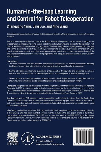Produktbild: Human-in-the-loop Learning and Control for Robot Teleoperation