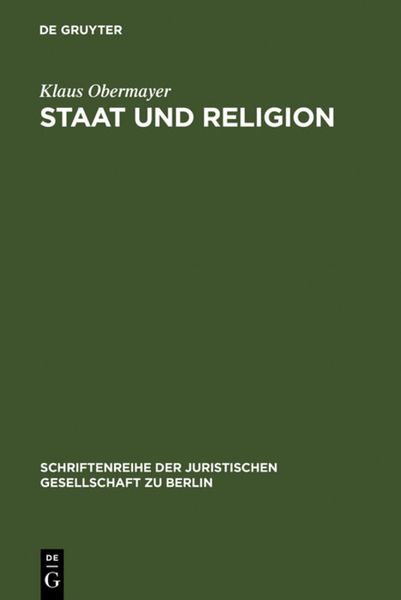 Produktbild: Staat und Religion