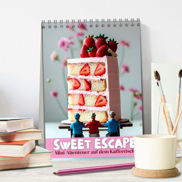 Produktbild: Sweet Escape &ndash; Mini-Abenteuer auf dem K&uuml;chentisch (Tischkalender 2027 DIN A5 hoch), CALVENDO Monatskalender