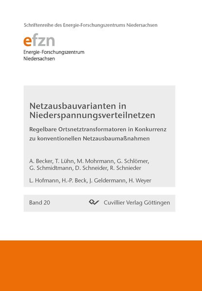 Produktbild: Netzausbauvarianten in Niederspannungsverteilnetzen