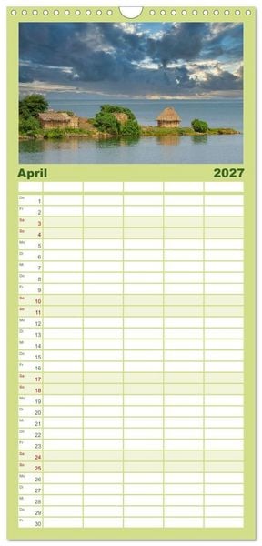 Produktbild: Familienplaner 2027 - KONGO - das dunkle Herz Afrikas mit 5 Spalten (Wandkalender, 21 x 45 cm) CALVENDO