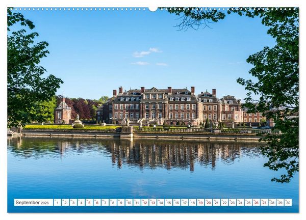 Produktbild: Wasserschl&ouml;sser im M&uuml;nsterland (hochwertiger Premium Wandkalender 2026 DIN A2 quer), Kunstdruck in Hochglanz