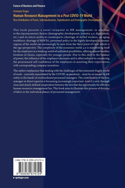 Produktbild: Human Resource Management in a Post COVID-19 World
