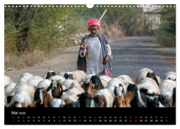 Produktbild: Indiens Gesichter (Wandkalender 2026 DIN A3 quer), CALVENDO Monatskalender
