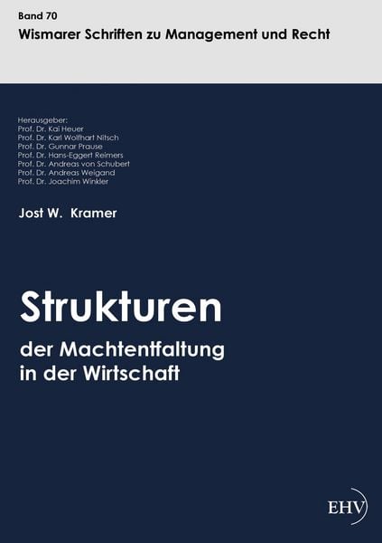 Produktbild: Strukturen der Machtentfaltung in der Wirtschaft