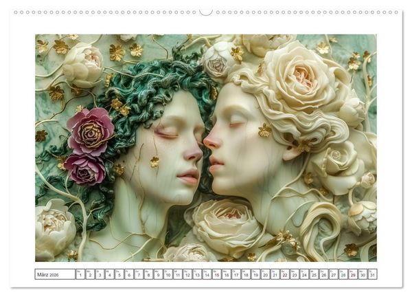 Produktbild: Magische Gesichter (Wandkalender 2026 DIN A2 quer), CALVENDO Monatskalender
