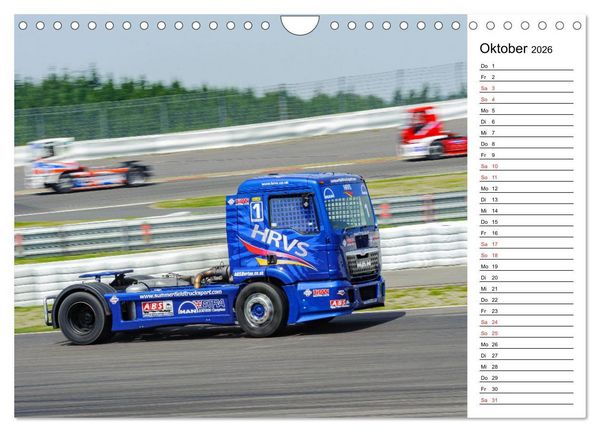 Produktbild: Faszination Truck Rennsport (Wandkalender 2026 DIN A4 quer), CALVENDO Monatskalender