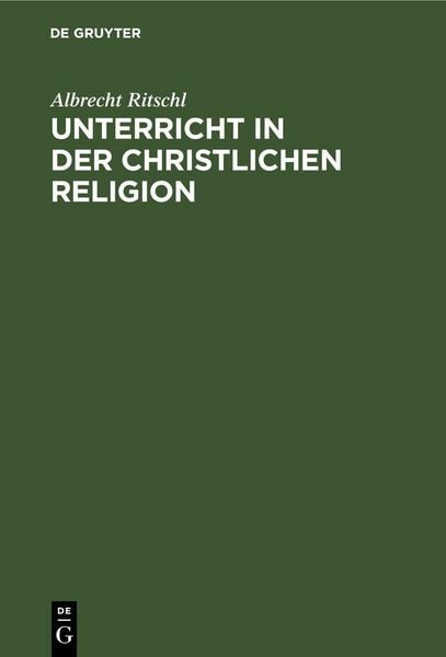 Produktbild: Unterricht in der christlichen Religion