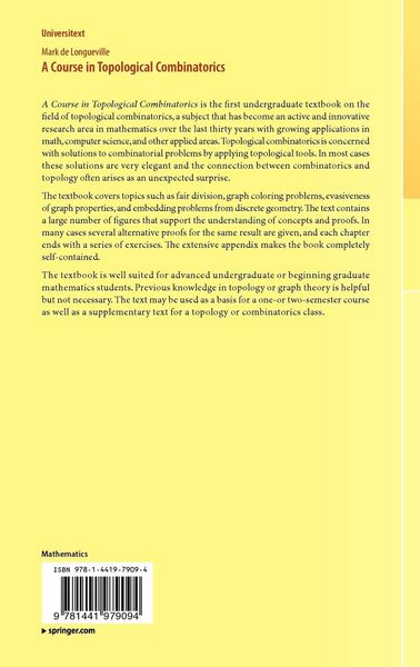 Produktbild: A Course in Topological Combinatorics