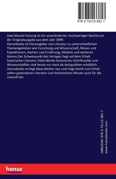 Produktbild: Zwei Monat Festung