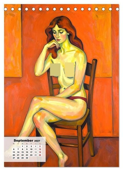Produktbild: Entbl&ouml;&szlig;te Epochen &ndash; Expressionismus (Tischkalender 2027 DIN A5 hoch), CALVENDO Monatskalender