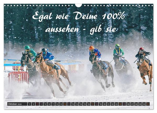 Produktbild: Sport Spruchkalender (Wandkalender 2026 DIN A3 quer), CALVENDO Monatskalender
