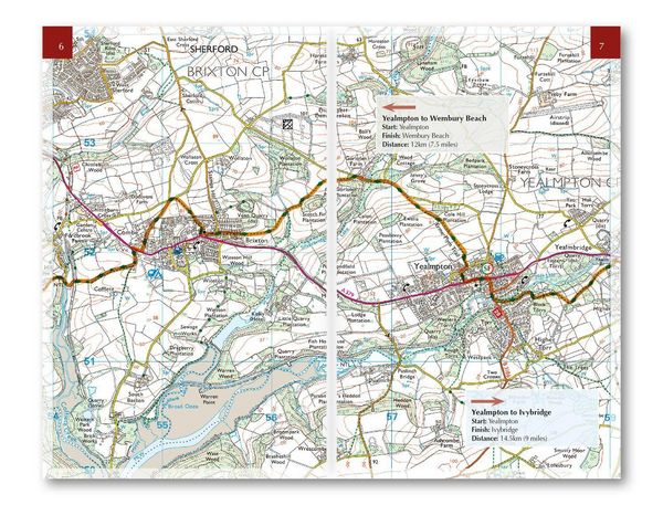 Produktbild: Two Moors Way Trail Map