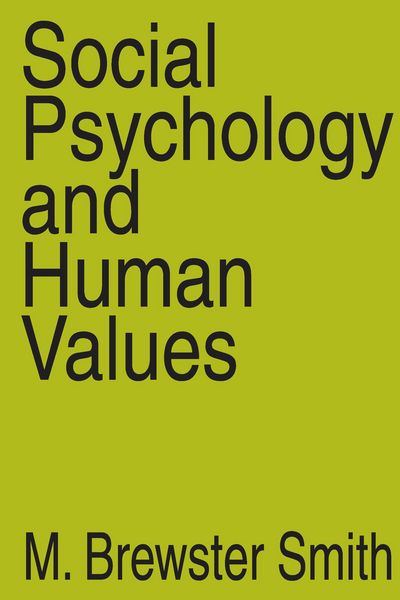 Produktbild: Social Psychology and Human Values