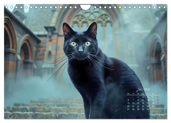Produktbild: Schattenkuss - Tiere in den Armen der Nacht (Wandkalender 2026 DIN A4 quer), CALVENDO Monatskalender