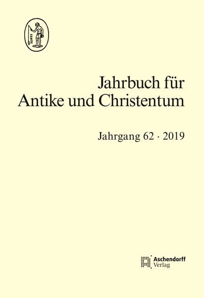 Produktbild: Jahrbuch f&uuml;r Antike und Christentum Jahrgang 62-2019