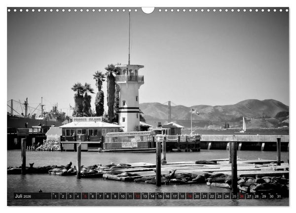 Produktbild: SAN FRANCISCO Monochrome Ansichten (Wandkalender 2026 DIN A3 quer), CALVENDO Monatskalender
