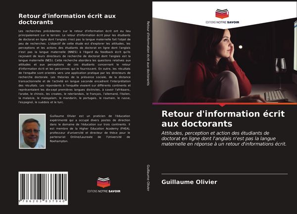 Produktbild: Retour d'information &eacute;crit aux doctorants