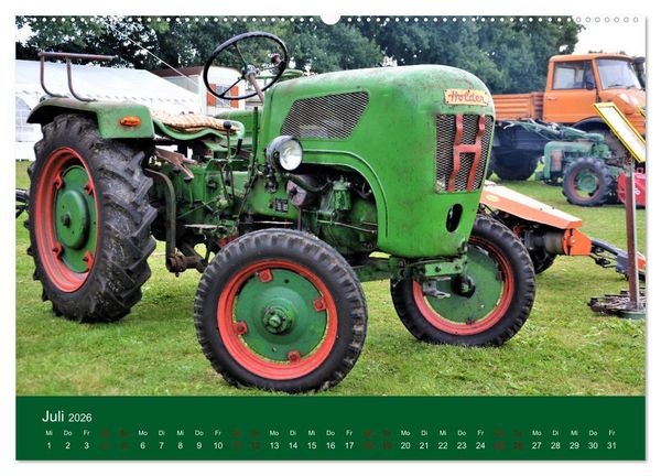 Produktbild: TRECKER-SCHLEPPER. Unverzichtbare Helfer in der Landwirtschaft (hochwertiger Premium Wandkalender 2026 DIN A2 quer), Kunstdruck in Hochglanz