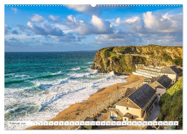 Produktbild: Cornwall - Malerische Landschaften mit grandiosen K&uuml;sten (Wandkalender 2026 DIN A2 quer), CALVENDO Monatskalender