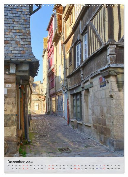 Produktbild: Dinan, die mittelalterliche Perle in der Bretagne (Wandkalender 2026 DIN A2 hoch), CALVENDO Monatskalender