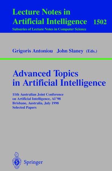 Produktbild: Advanced Topics in Artificial Intelligence