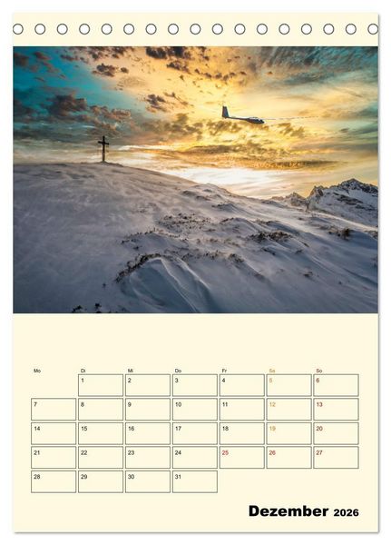 Produktbild: Segelfliegen - dem Himmel ganz nah (Tischkalender 2026 DIN A5 hoch), CALVENDO Monatskalender