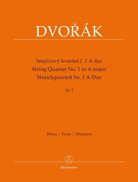 Dvorák, A: Streichquartett Nr. 1 A-Dur op. 2 (Smyccový kvart