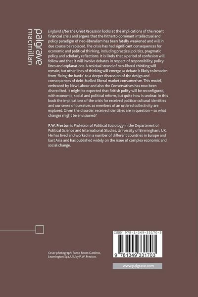Produktbild: England after the Great Recession