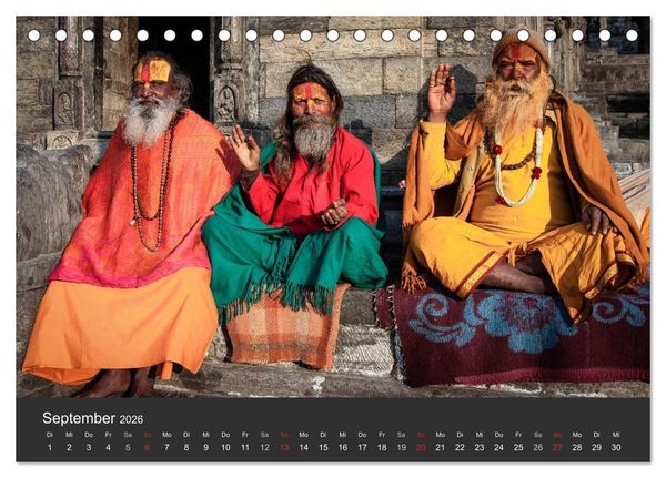 Produktbild: Nepal 2026 - Dem Himmel so nah (Tischkalender 2026 DIN A5 quer), CALVENDO Monatskalender