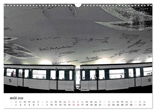 Produktbild: Paris M&eacute;tropolitain (Calendrier mural 2026 DIN A3 vertical), CALVENDO calendrier mensuel
