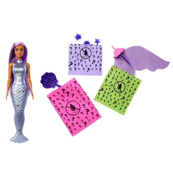 Produktbild: Barbie Color Reveal Ballontier-Reihe Puppe und Accessoires mit 6 &Uuml;berraschungen (Stile k&ouml;nnen abweichen)