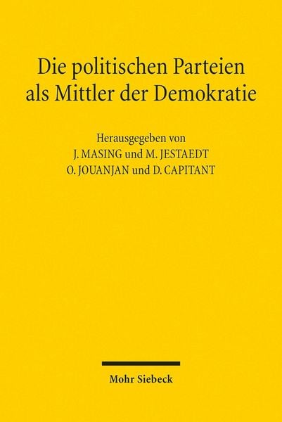 Produktbild: Die politischen Parteien als Mittler der Demokratie