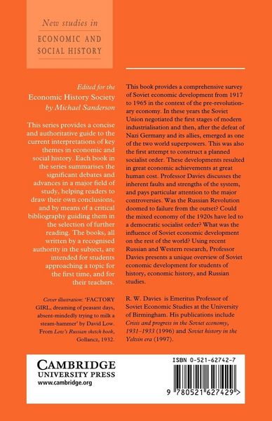 Produktbild: Soviet Economic Development from Lenin to Khrushchev