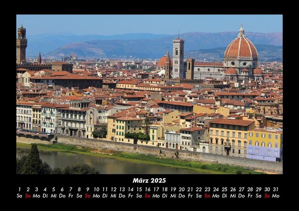 Produktbild: Florenz 2025 Fotokalender DIN A3