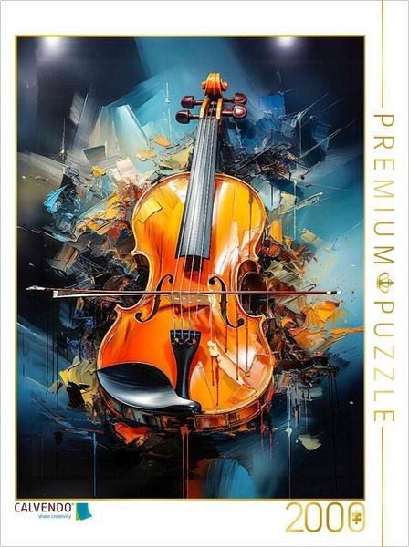 Produktbild: CALVENDO Puzzle Die Geige | 2000 Teile Lege-Gr&ouml;&szlig;e 90x67cm Foto-Puzzle f&uuml;r gl&uuml;ckliche Stunden